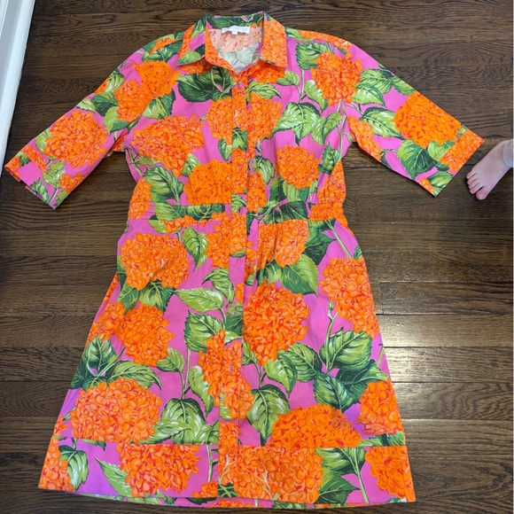 Sheridan French Floral Dress Large - Picture 1 of 9